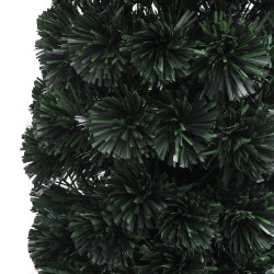 Arbre de Noël artificiel mince et support 240 cm fibre optique 