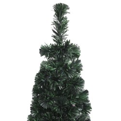 Arbre de Noël artificiel mince et support 240 cm fibre optique 