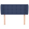 Tête de lit avec oreilles Bleu 103x23x78/88 cm Tissu 