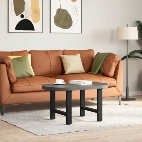 Pieds de table basse Noir 2 pièces 50 x (42-43) cm Acier 