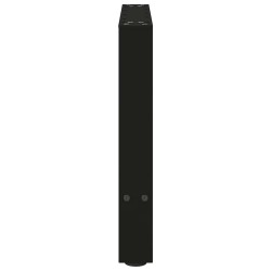 Pieds de table basse Noir 2 pièces 50 x (42-43) cm Acier 