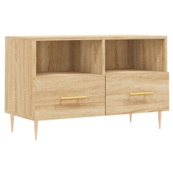 Meuble TV Chêne sonoma 80x36x50 cm Bois d'ingénierie 