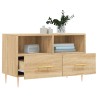 Meuble TV Chêne sonoma 80x36x50 cm Bois d'ingénierie 