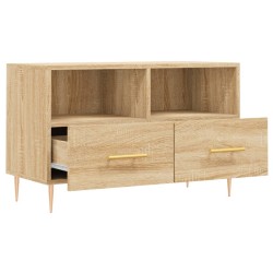 Meuble TV Chêne sonoma 80x36x50 cm Bois d'ingénierie 