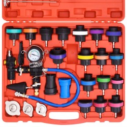 Kit de testeur de pression du radiateur 28 pcs   