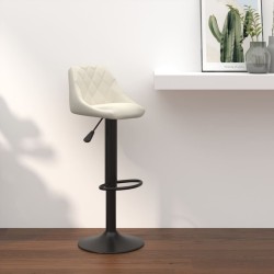 Tabouret de bar Crème Velours 
