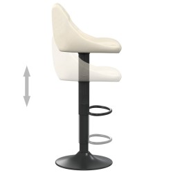 Tabouret de bar Crème Velours 