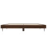 Cadre de lit sans matelas chêne marron 135x190 cm 