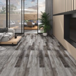 Planches de plancher PVC Non auto-adhésif 5,26 m²2 mm Bois rayé 