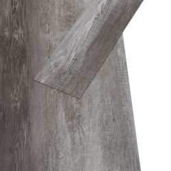 Planches de plancher PVC Non auto-adhésif 5,26 m²2 mm Bois rayé 