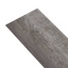 Planches de plancher PVC Non auto-adhésif 5,26 m²2 mm Bois rayé 