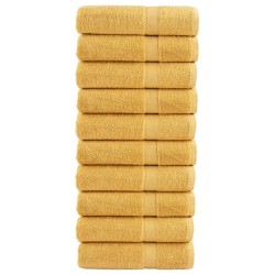 Serviettes de douche de qualité supérieure SOLUND 10 pcs doré 