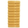 Serviettes de douche de qualité supérieure SOLUND 10 pcs doré 
