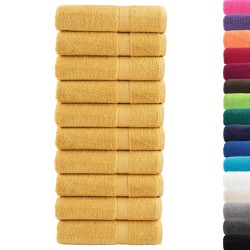 Serviettes de douche de qualité supérieure SOLUND 10 pcs doré 