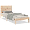 Cadre de lit extra long sans matelas 90x220 cm bois massif 
