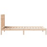 Cadre de lit extra long sans matelas 90x220 cm bois massif 