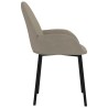 Chaises à manger lot de 2 Gris clair Velours 