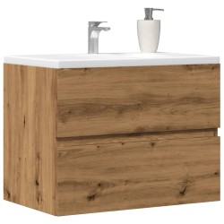 Armoire de salle de bain chêne artisanal bois d'ingénierie 