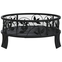 Foyer avec tisonnier 50 cm XXL acier 