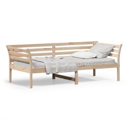 Lit de jour sans matelas 100x200 cm bois de pin massif 