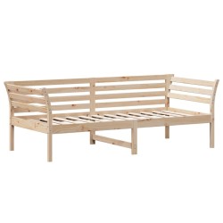Lit de jour sans matelas 100x200 cm bois de pin massif 