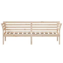 Lit de jour sans matelas 100x200 cm bois de pin massif 
