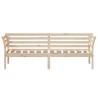 Lit de jour sans matelas 100x200 cm bois de pin massif 