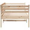 Lit de jour sans matelas 100x200 cm bois de pin massif 