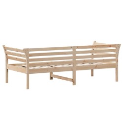 Lit de jour sans matelas 100x200 cm bois de pin massif 