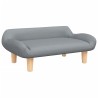 Canapé pour enfants gris clair 70x40x24 cm tissu 