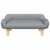 Canapé pour enfants gris clair 70x40x24 cm tissu 