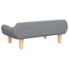 Canapé pour enfants gris clair 70x40x24 cm tissu 