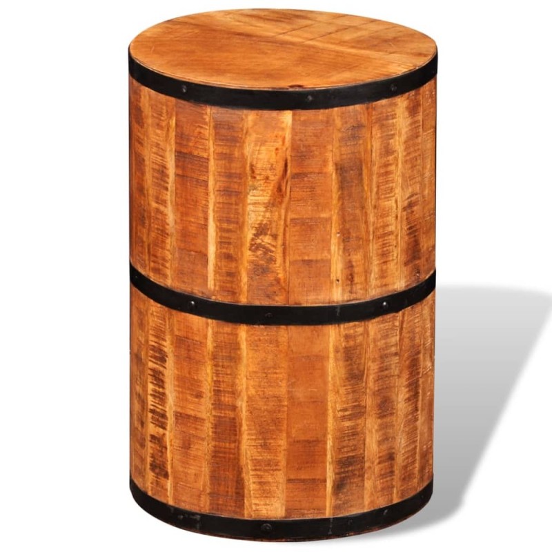 Tabouret de bar Bois de manguier brut 
