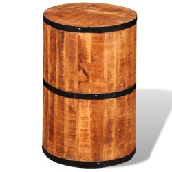 Tabouret de bar Bois de manguier brut 