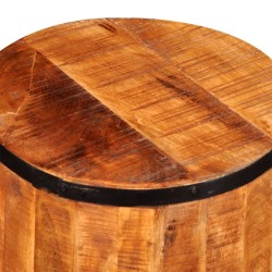 Tabouret de bar Bois de manguier brut 
