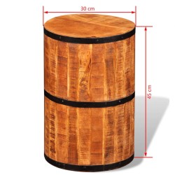 Tabouret de bar Bois de manguier brut 