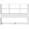 Tête de lit avec rangement blanc 140 cm bois massif de pin 