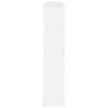 Tête de lit avec rangement blanc 140 cm bois massif de pin 