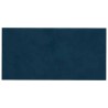 Panneaux muraux 12 pcs Bleu 60x30 cm Velours 2,16 m² 