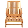 Chaises longues lot de 2 avec coussins Bois d'acacia solide 