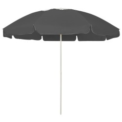 Parasol de plage anthracite 240 cm 