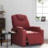 Fauteuil inclinable électrique Rouge bordeaux Similicuir 