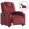 Fauteuil inclinable électrique Rouge bordeaux Similicuir 
