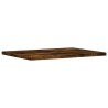 Étagères murales 4 pcs chêne fumé 40x30x1,5cm bois d'ingénierie 