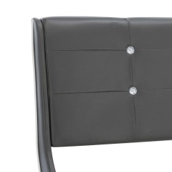 Cadre de lit Gris Similicuir 180x200 cm 
