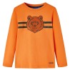 T-shirt enfants à manches longues orange foncé 140 