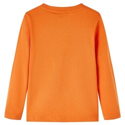T-shirt enfants à manches longues orange foncé 140 