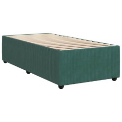 Sommier à lattes de lit avec matelas Vert foncé 90x190 cm 