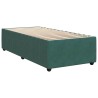 Sommier à lattes de lit avec matelas Vert foncé 90x190 cm 