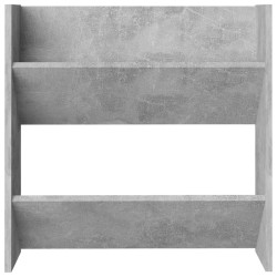 Armoire à chaussures murale Gris béton 60x18x60 cm Aggloméré 